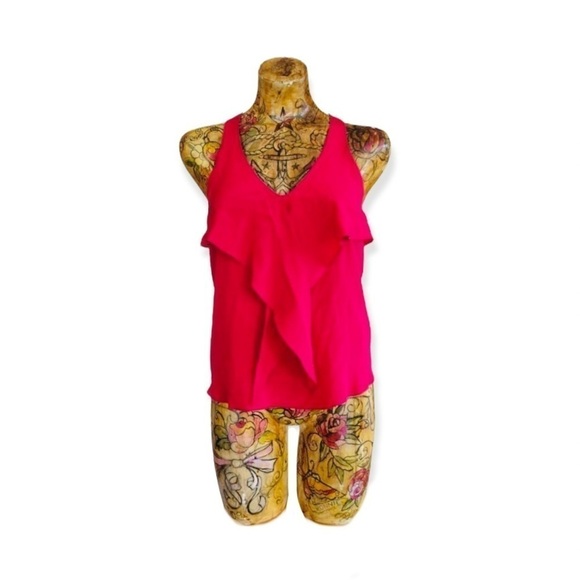 Rory Beca silk sleeveless top red XS - Picture 1 of 8